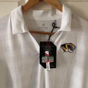 NWT Women's Antigua Missouri Tigers V-neck Polo Size 2XL